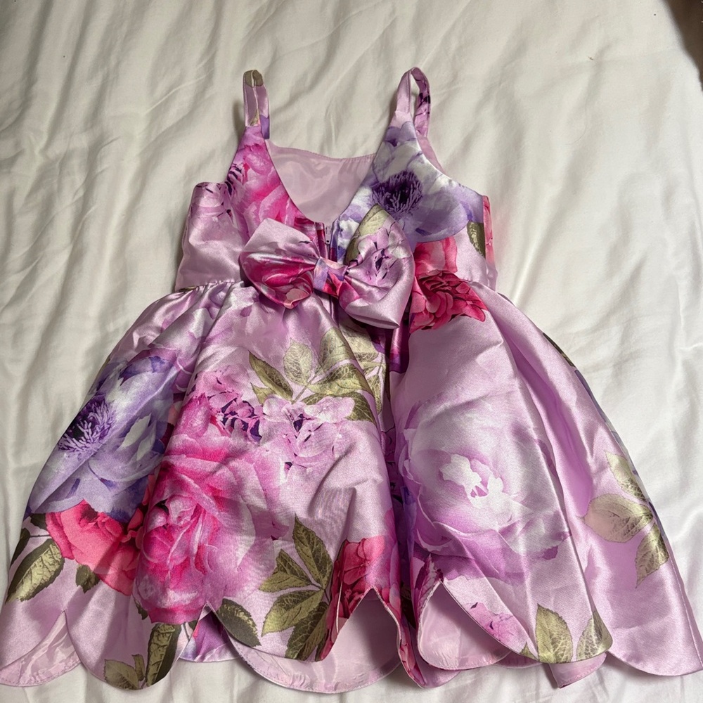 Floral Pink Toddler Dress